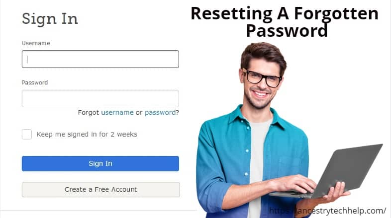 resetting a forgotten password